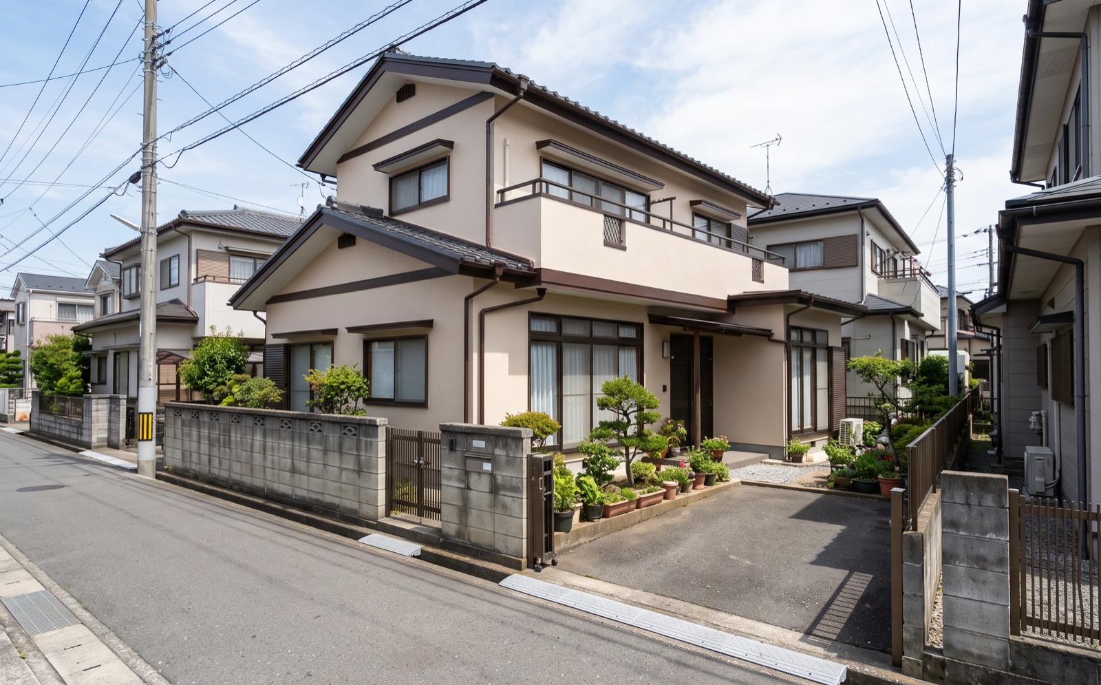 塗り替えを終えた家の外壁